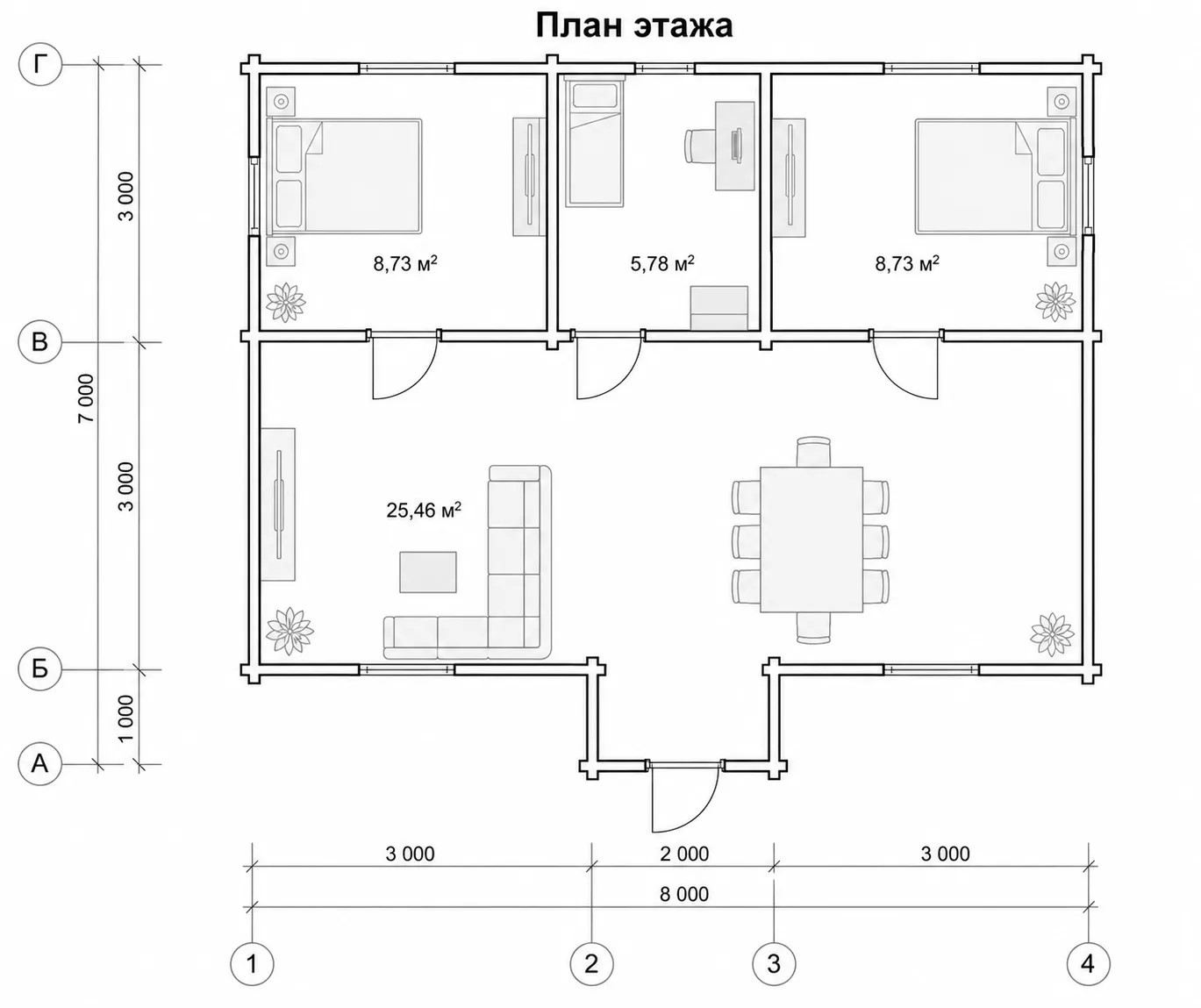 Садовый дом СК Мини 178